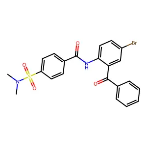 N-(2-benzoyl-4-bromophenyl)-4-(dimethylsulfamoyl)benzamide structure