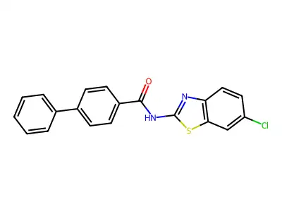N-(6-chlorobenzo[d]thiazol-2-yl)-[1,1'-biphenyl]-4-carboxamide structure