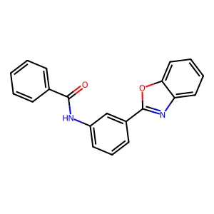 N-[3-(1,3-benzoxazol-2-yl)phenyl]benzamide structure