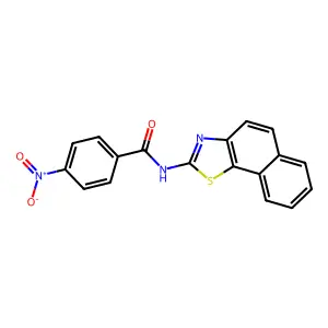N-(naphtho[2,1-d]thiazol-2-yl)-4-nitrobenzamide structure