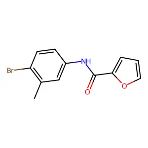 N-(4-bromo-3-methylphenyl)furan-2-carboxamide structure