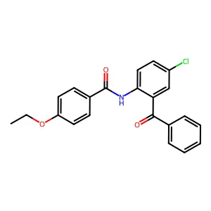 N-(2-苯甲酰-4-氯苯基)-4-乙氧基苯甲酰胺 structure