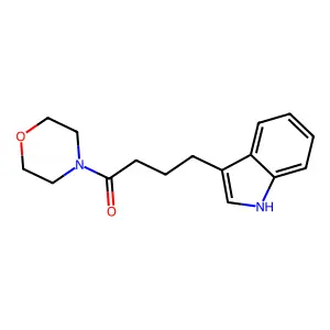 4-(1H-indol-3-yl)-1-(morpholin-4-yl)butan-1-one structure