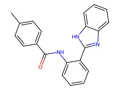 N-(2-(1H-benzo[d]imidazol-2-yl)phenyl)-4-methylbenzamide structure