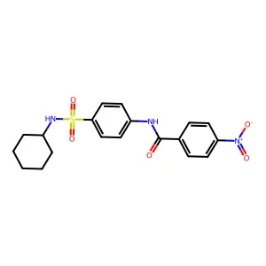 N-[4-(cyclohexylsulfamoyl)phenyl]-4-nitrobenzamide structure