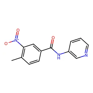 4-methyl-3-nitro-N-pyridin-3-ylbenzamide structure
