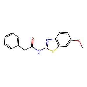 N-(6-methoxy-1,3-benzothiazol-2-yl)-2-phenylacetamide structure
