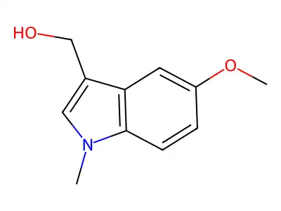 (5-Methoxy-1-methyl-1H-indol-3-yl)methanol structure