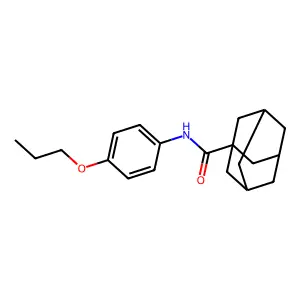 N-(4-Propoxyphenyl)tricyclo[3.3.1.13,7]decane-1-carboxamide structure