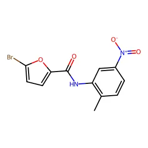 5-bromo-N-(2-methyl-5-nitrophenyl)furan-2-carboxamide structure