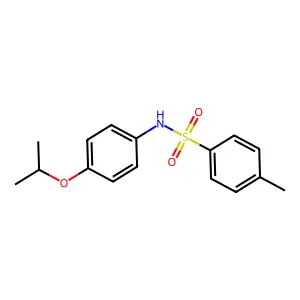 4-methyl-N-(4-propan-2-yloxyphenyl)benzenesulfonamide structure