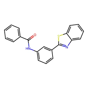 N-[3-(1,3-benzothiazol-2-yl)phenyl]benzamide structure