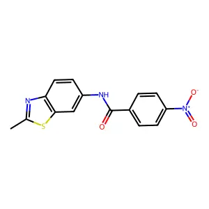 N-(2-甲基苯并[d]噻唑-6-基)-4-硝基苯甲酰胺 structure