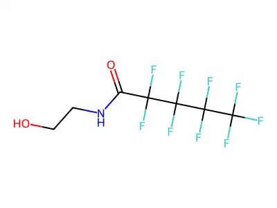 2,2,3,3,4,4,5,5,5-Nonafluoro-N-(2-hydroxyethyl)pentanamide structure
