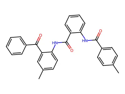 N-(2-benzoyl-4-methylphenyl)-2-(4-methylbenzamido)benzamide structure