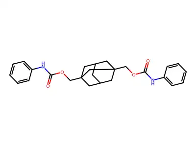 (3-{[(Anilinocarbonyl)oxy]methyl}-1-adamantyl)methyl phenylcarbamate structure