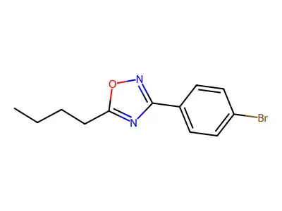 3-(4-Bromophenyl)-5-butyl-1,2,4-oxadiazole structure