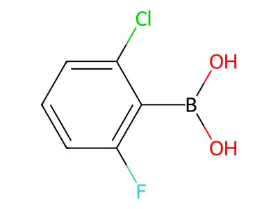 2-Chloro-6-fluorophenylboronic acid structure