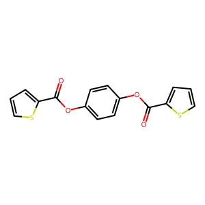 4-[(2-Thienylcarbonyl)oxy]phenyl 2-thiophenecarboxylate structure