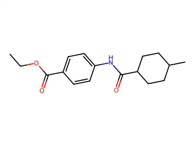 Ethyl 4-{[(4-methylcyclohexyl)carbonyl]amino}benzoate structure