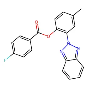 [2-(Benzotriazol-2-yl)-4-methylphenyl] 4-fluorobenzoate structure
