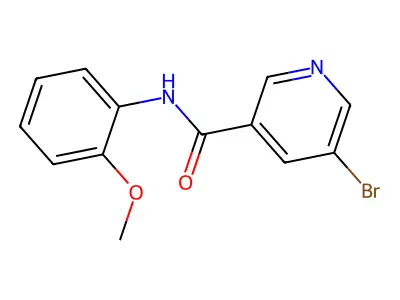 5-Bromo-N-(2-methoxyphenyl)nicotinamide structure