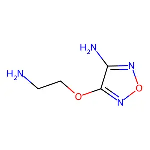 4-(2-Aminoethoxy)-1,2,5-oxadiazol-3-amine structure