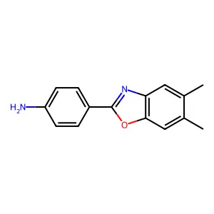 4-(5,6-Dimethyl-1,3-benzoxazol-2-yl)aniline structure