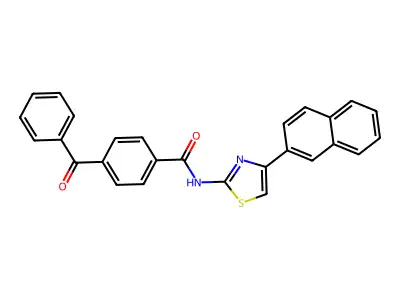 4-benzoyl-N-(4-(naphthalen-2-yl)thiazol-2-yl)benzamide structure