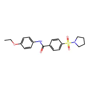 N-(4-Ethoxyphenyl)-4-(pyrrolidine-1-sulfonyl)benzamide structure