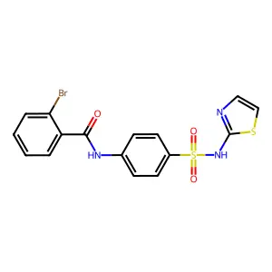 2-bromo-N-[4-(1,3-thiazol-2-ylsulfamoyl)phenyl]benzamide structure