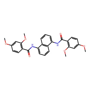 N-{5-[(2,4-dimethoxybenzoyl)amino]-1-naphthyl}-2,4-dimethoxybenzamide structure