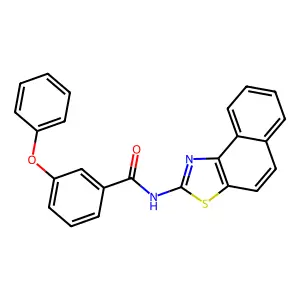 N-(naphtho[1,2-d]thiazol-2-yl)-3-phenoxybenzamide structure