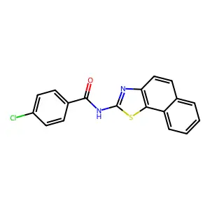 (Z)-4-chloro-N-(naphtho[2,1-d]thiazol-2(3H)-ylidene)benzamide structure