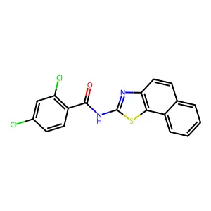 (Z)-2,4-dichloro-N-(naphtho[2,1-d]thiazol-2(3H)-ylidene)benzamide structure