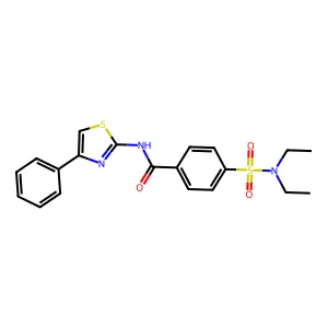4-(diethylsulfamoyl)-N-(4-phenyl-1,3-thiazol-2-yl)benzamide structure