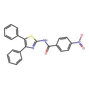 N-(4,5-diphenyl-1,3-thiazol-2-yl)-4-nitrobenzamide structure