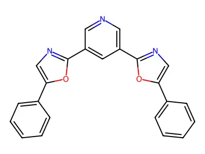 3,5-Bis(5-phenyloxazol-2-yl)pyridine structure