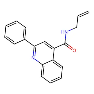 2-phenyl-N-prop-2-enylquinoline-4-carboxamide structure