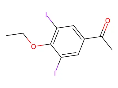 1-(4-Ethoxy-3,5-diiodophenyl)ethanone structure