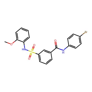 N-(4-bromophenyl)-3-[(2-methoxyphenyl)sulfamoyl]benzamide structure