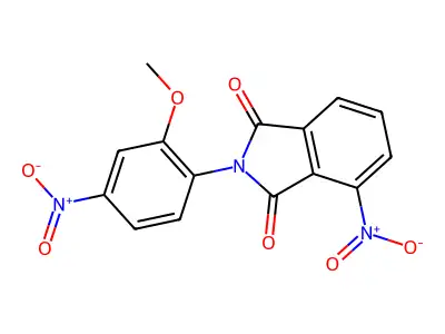 4-nitro-2-{4-nitro-2-methoxyphenyl}-1H-isoindole-1,3(2H)-dione structure
