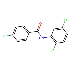 N-(2,5-dichlorophenyl)-4-fluorobenzamide structure
