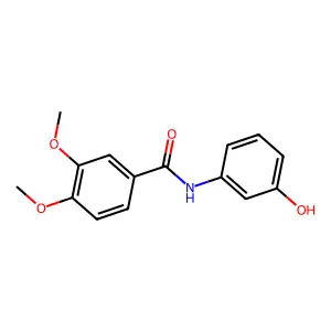 N-(3-hydroxyphenyl)-3,4-dimethoxybenzamide structure