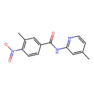 3-methyl-N-(4-methylpyridin-2-yl)-4-nitrobenzamide structure