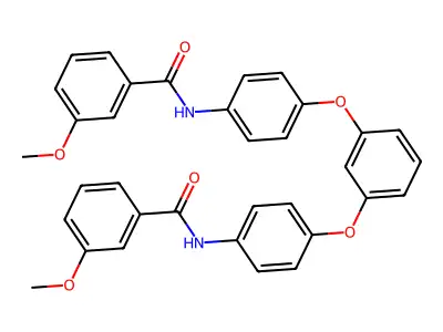3-methoxy-N-[4-(3-{4-[(3-methoxybenzoyl)amino]phenoxy}phenoxy)phenyl]benzamide structure