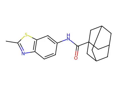 N-(2-methyl-1,3-benzothiazol-6-yl)adamantane-1-carboxamide structure