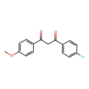 1-(4-Fluorophenyl)-3-(4-methoxyphenyl)propane-1,3-dione structure