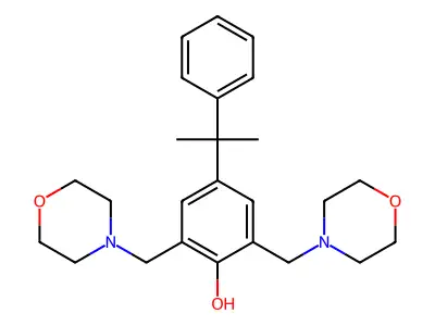 2,6-Bis(morpholinomethyl)-4-(2-phenylpropan-2-yl)phenol structure