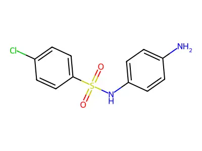 N-(4-aminophenyl)-4-chlorobenzenesulfonamide structure